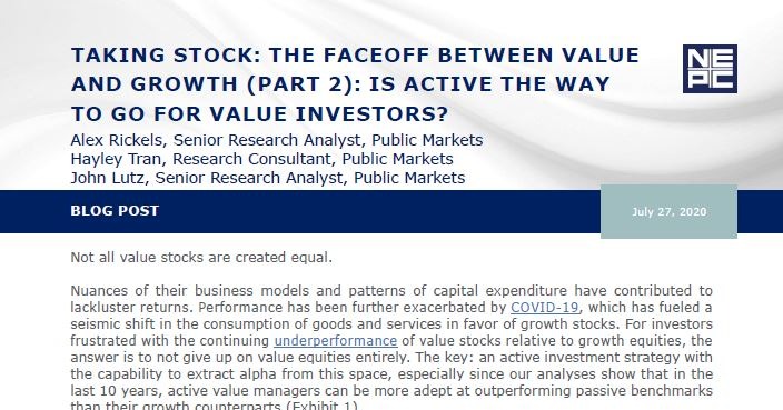 Faceoff between Value Growth